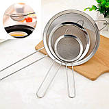 Набір металевих сито Stainless Steel 3 шт. Сіточки для чаю, кави, компотів. Бармен бокс, фото 2