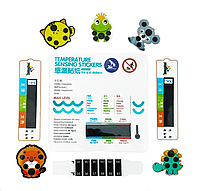 Детские термометры-наклейки, набор 4 в 1. Универсальный набор детских термометров