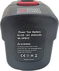 Аккумулятор для шуруповерта Black&Decker 12V 2Ач от Power-Profi A12 A12E A12EX A12-XJ FS120B (HPB12), фото 3