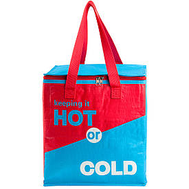 Термосумка, сумка-холодильник 32х20х35 см 22 л Sannen Cooler Bag Червоно-синя DT4244 BF