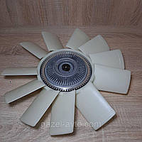 Вентилятор системы охлаждения (крыльчатка) с вискомуфтой в сб Газель Соболь,Рута,NEXT,Бизнес дв.Evotech 2.7