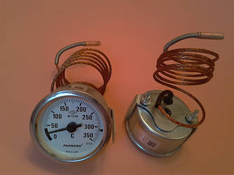 Капілярний Термометр PAKKENS Ø60мм від 0 до 350°С, довжина капіляра 1метр Туреччина ZIPMARKET