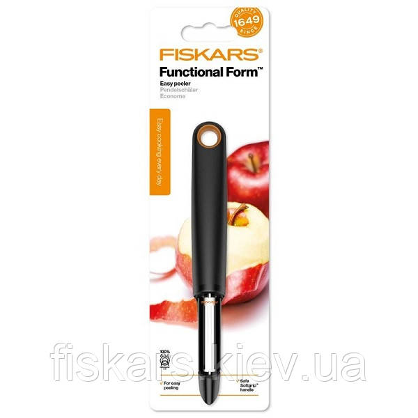Овочечистка з рухомим лезом Fiskars Functional Form (1014419)