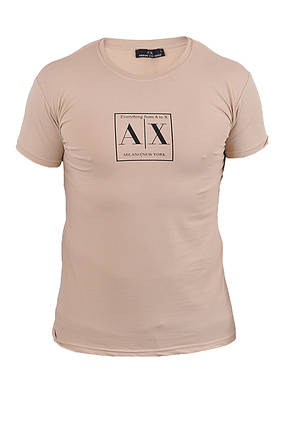 Футболка чоловіча Armani 23-A2028 бежева 2XL, фото 1