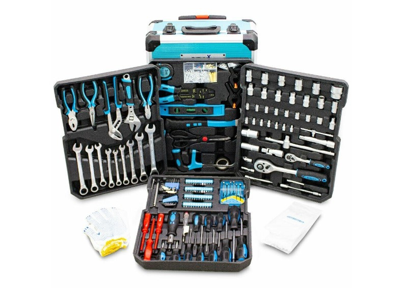 Набір інструментів у валізі синього кольору Bituxx 1200 шт.