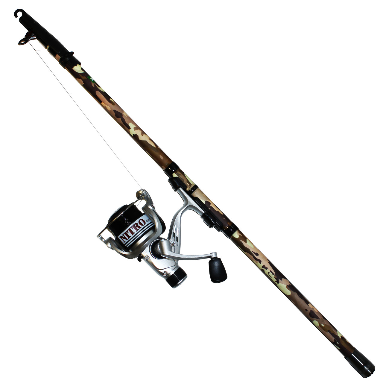 Спінінг + катушка Рибальський набір Bratfishing Airun 2.4м. Універсальний, фото 1