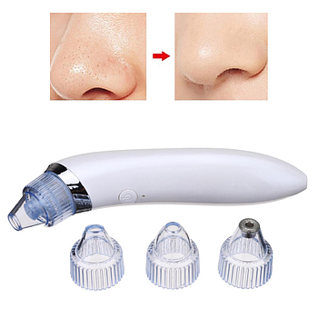 Вакуумний очищувач пор для обличчя Derma Suction / Пристрій від чорних точок / Прилад для чищення обличчя