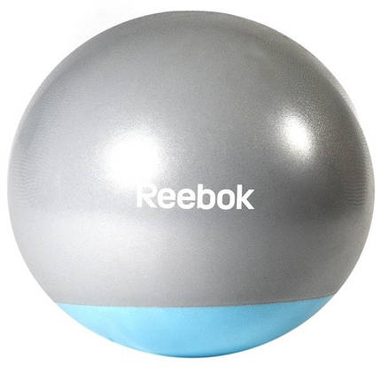 М'яч гімнастичний Reebok RAB-40015BL — 55 см сірий/блакитний, фото 1