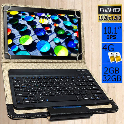 Планшет-телефон Hoozo X1001 Full HD 32Gb LTE Jet Black + Чохол із Bluetooth клавіатурою!, фото 1