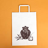 Крафт Пакет з поховальною символікою 220*120*290 мм Пакет для поминок і релігійних подій, фото 5