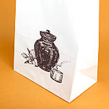 Крафт Пакет з поховальною символікою 220*120*290 мм Пакет для поминок і релігійних подій, фото 4