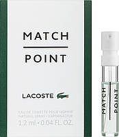 Туалетная вода Lacoste Match Point для мужчин - edt 1.2 ml vial