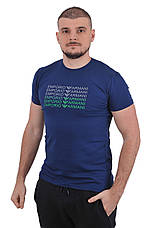 Футболка чоловіча Armani 23-A2114 індиго, фото 4