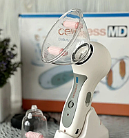 Ручной антицеллюлитный вакуумный массажер для тела Celluless MD вакуумно-роликовый массажер Целлюлес МД Белый