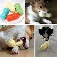 Игрушка для собак в форме арахиса, скрипучая игрушка