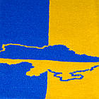 Шарф Жовто-блакитний з гербом та картою України, фото 4