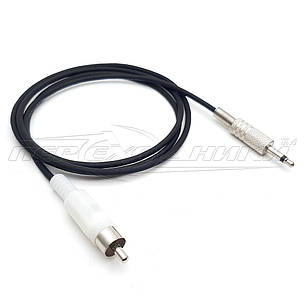 Кабель у екрані 1 RCA (тюльпан) на 3.5 мм 2-pin, фото 3
