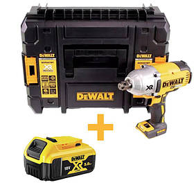 Гайковерт ударний акумуляторний безщітковий DeWALT DCF897NT+DCB184