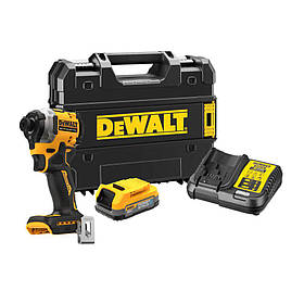 Шурупокрут ударний акумуляторний безщітковий DeWALT DCF850E1T+DCB183