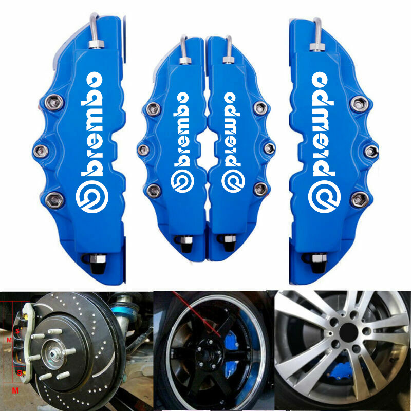 Декоративные накладки на тормозные суппорта Brembo ABS 4 шт М синий для всех машин - фото 5 - id-p1048281270