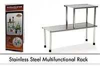 Многофункциональная стойка для бытовой химии и косметики из нержавеющей стали Multifunctional Rack bs