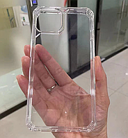 Прозрачный защитный силиконовый чехол на iPhone 14 Plus / Айфон 14 Плюс / Не желтеет /