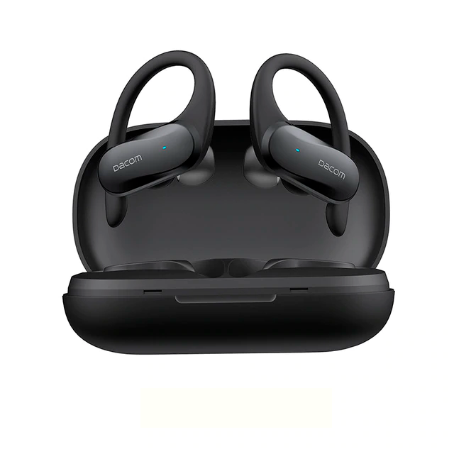 Блютуз наушники DACOM ATHLETE TWS black беспроводные уши с заушинами ...