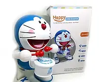 Інтерактивна танцююча іграшка з барабаном Dancing Happy Doraemon | барабанщик Дораемон bs