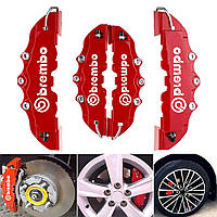 Декоративні накладки на гальмівні супорти Brembo червоні ABS