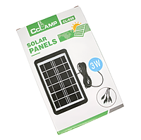 Солнечная панель CCLamp CL-630 с USB кабелем 3 V Солнечная батарея на подставке bs
