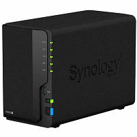 Система зберігання даних SYNOLOGY DS220+ з 2 відсіками для дисків, 2GB RAM, настільне виконання