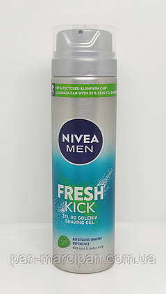 Гель для гоління Nivea Men Fresh Kick 200 ml