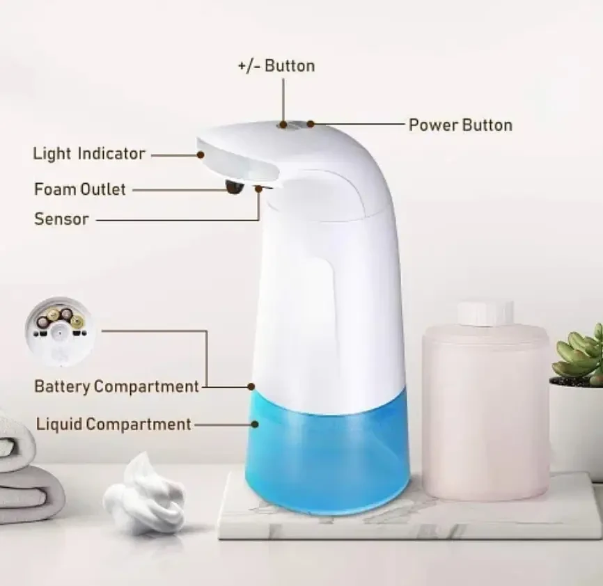 Диспенсер для мыла сенсорный AUTO Foaming Soap Dispenser | Сенсорный дозатор жидкого мыла bs - фото 10 - id-p1820932311