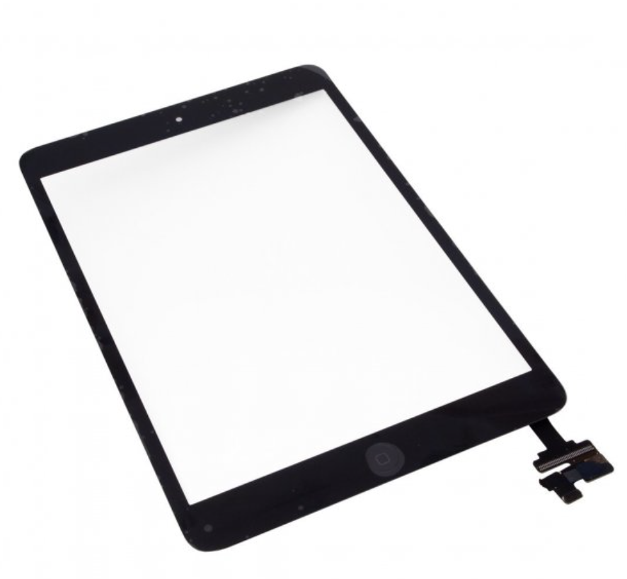 Тачскрин (сенсор) для iPad Mini/iPad Mini 2 Retina, колір чорний, з кнопкою