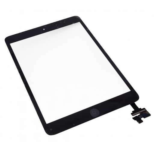 Тачскрин (сенсор) для iPad Mini/iPad Mini 2 Retina, колір чорний, з кнопкою, фото 1