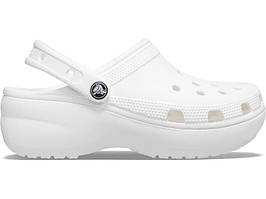 Crocs Clog CLASSIC PLATFORM White Жіночі Сабо Крокс Класик Білі