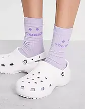 Crocs Clog CLASSIC PLATFORM White Жіночі Сабо Крокс Класик Білі, фото 3