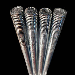 Шпилька різьбова М16 оцинкована 1 метр метрична Міцність 4.8 DIN 975 Стрижень різьбовий м-16