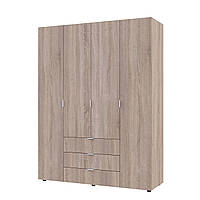 Шафа для одягу розпашна 155х49,5х203,4. Гелар Doros Дуб сонома 4 ДСП Для спальні, вітальні