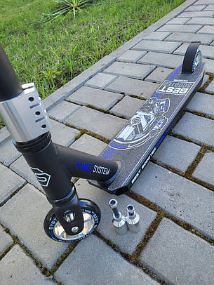 Самокат трюковий Best Scooter, ПЕГІ, алюмінієвий диск, фото 1