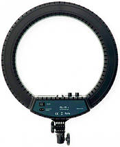 Кільцева селфі LED лампа RL-18 ІІ 45см, 55Вт з USB WiFi пультом 3 кріпленнями сумкою, фото 4