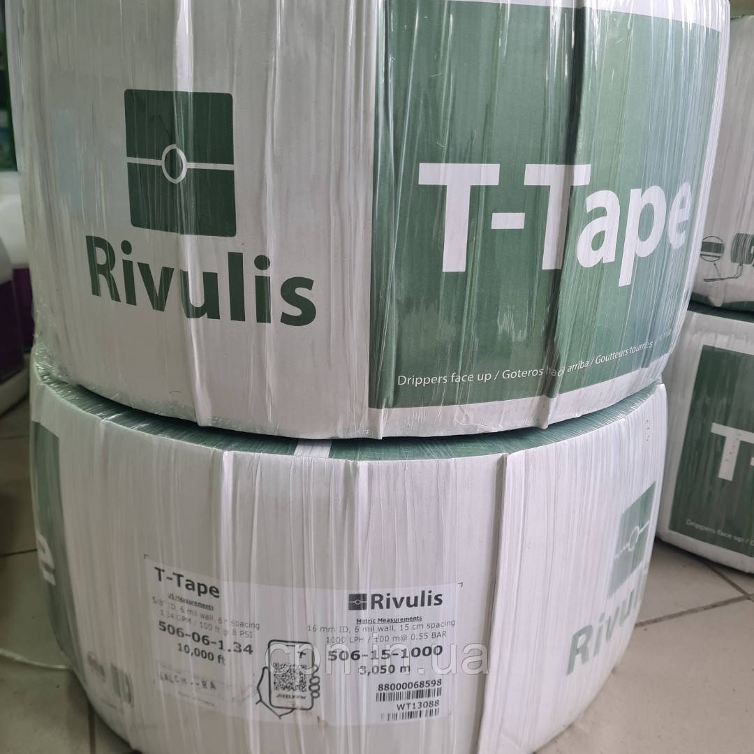 Крапельна стрічка T-TAPE  6mil (3050 м)