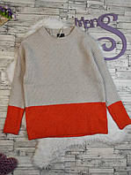 Жіночий светр Primark бежевий з оранжевим Розмір 46 М