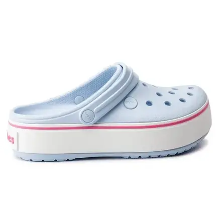 Crocs Crocband Platform Clog Ice Blue — Жіночі Сабо Крокс Крокбенд Платформ Блакитні — Оригінал, фото 1