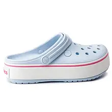 Crocs Crocband Platform Clog Ice Blue — Жіночі Сабо Крокс Крокбенд Платформ Блакитні — Оригінал