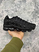 Классная мужская обувь Nike Vapor Max All Black. Кроссы для парней Найк Вапор Макс черного цвета.