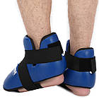 Фути для кікбоксингу, тхеквондо Zelart Fistrage 8479 розмір S (37-39) Blue, фото 10