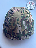 Тактичний кавер на каску - чохол на шолом армійський мультикам  / multicam для ЗСУ тканина Оксфорд 600D, фото 6