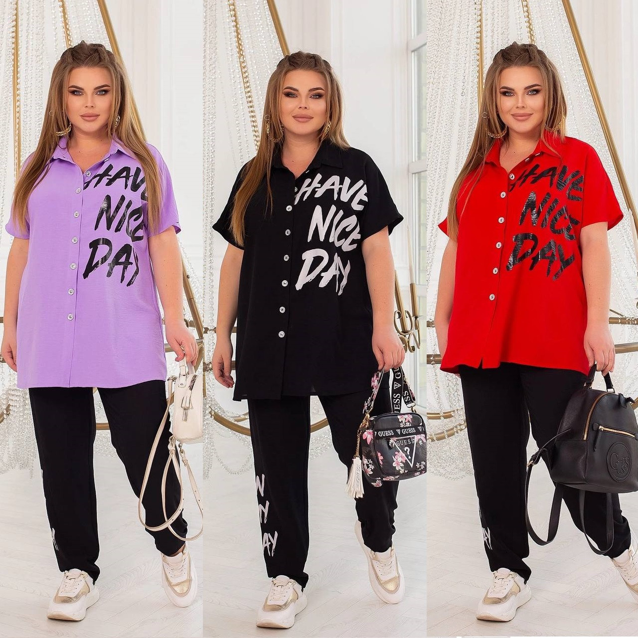 Летние Женские Костюмы Большого Размера (размеры 52-66) — в Категории ...