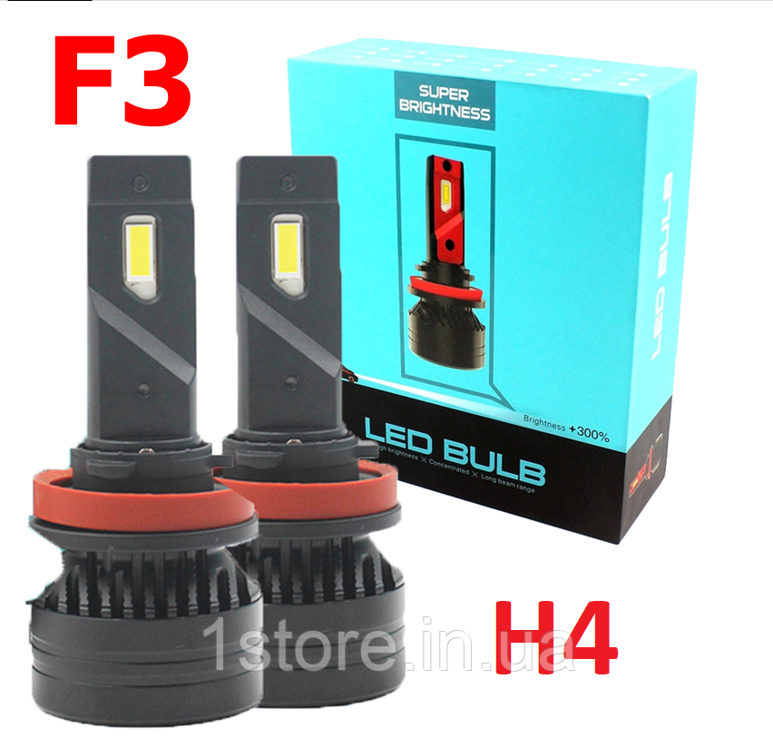 Led Лампи в авто F3 цоколь HB4 Оригінал! 90W 10000LM Canbus